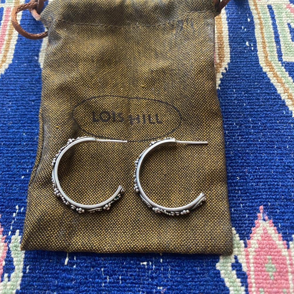 Lois Hill Hoop Earrings